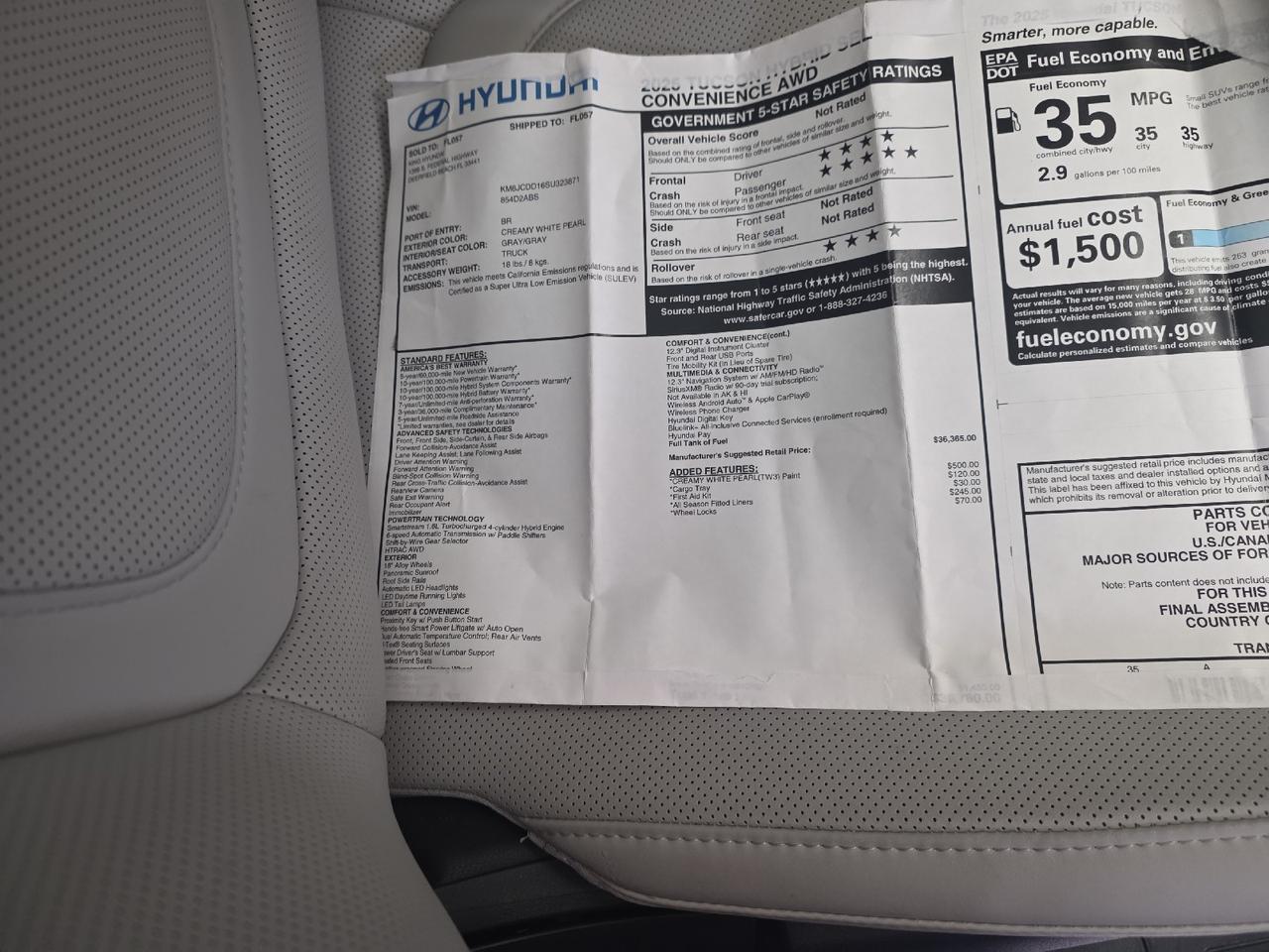 2025 Hyundai Tucson Hybrid SEL Convenience Sand Lake NY