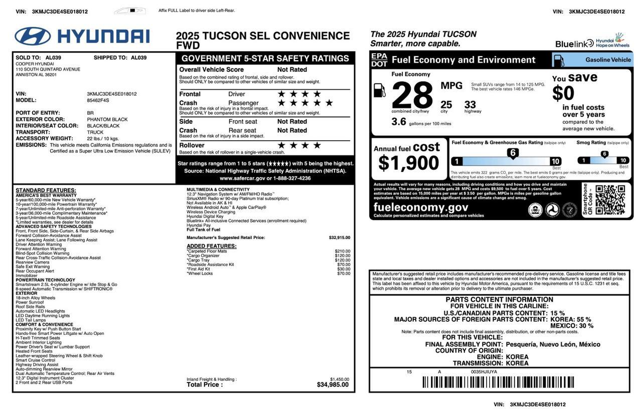 2025 Hyundai Tucson SEL Convenience Tallmadge OH