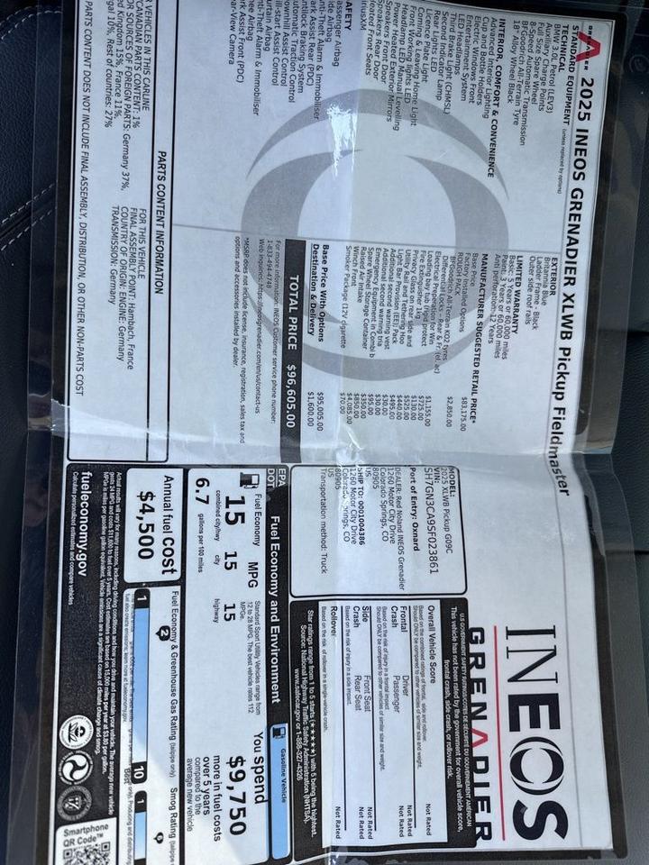 2025 INEOS Grenadier Quartermaster Fieldmaster Edition West Valley UT