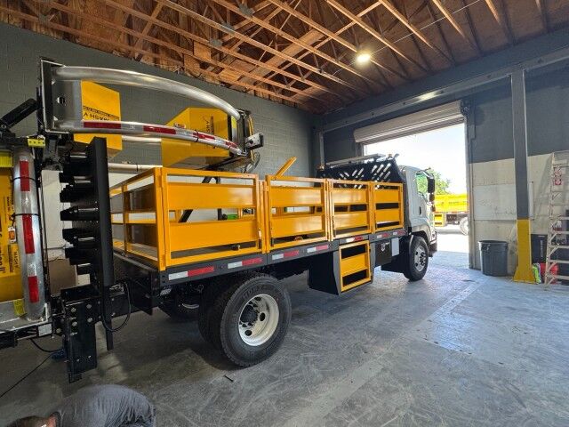 2025 Isuzu FTR 18 Steel Flatbed Truck with Truck Mounted Attenuator Miami FL