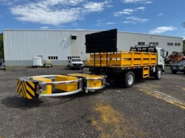2025 Isuzu FTR 18 Steel Flatbed Truck with Truck Mounted Attenuator Miami FL