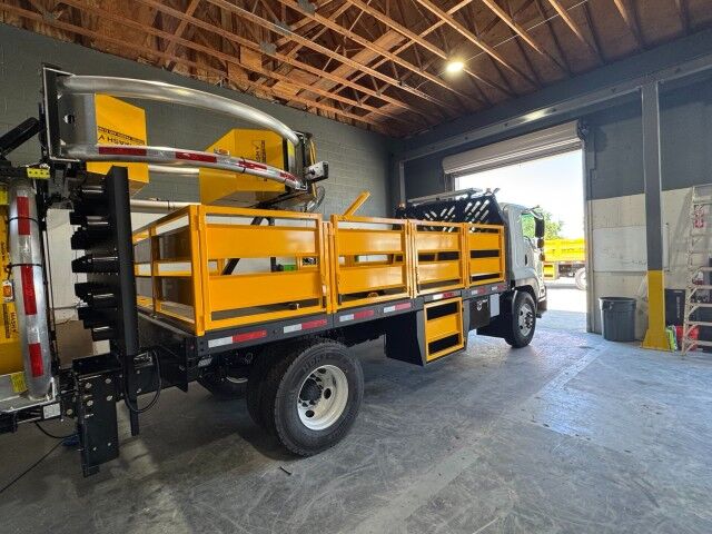 2025 Isuzu FTR 18 Steel Flatbed Truck with Truck Mounted Attenuator Miami FL