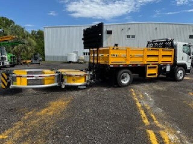 2025 Isuzu FTR 18 Steel Flatbed Truck with Truck Mounted Attenuator