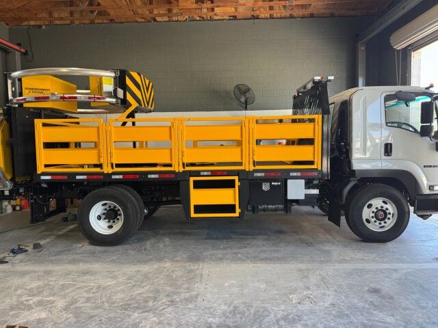 2025 Isuzu FTR 18 Steel Flatbed Truck with Truck Mounted Attenuator Miami FL