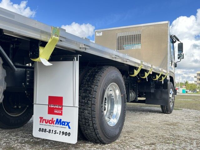 2025 Isuzu FTR 20' Aluminum Flatbed Truck with 4,000 lbs. Truck Mounted Forklif Homestead FL