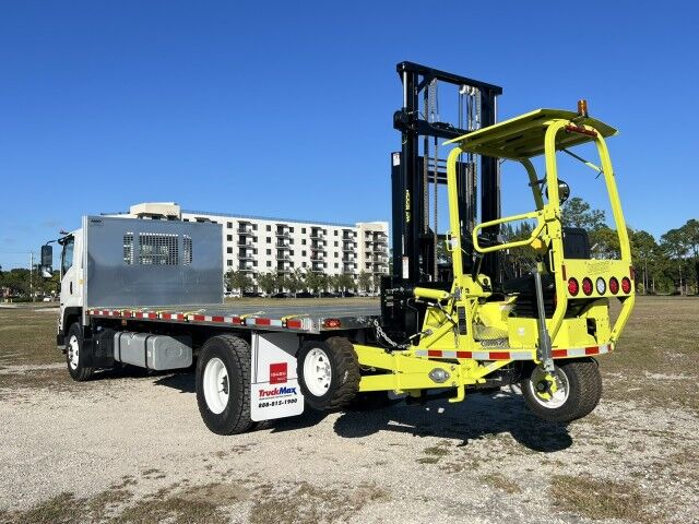 2025 Isuzu FTR 22' Aluminum Flatbed with 4,000 lbs. Truck Mounted Fork Lift Homestead FL