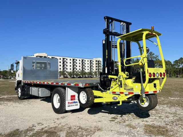 2025 Isuzu FVR 22' BABCO Aluminum Flatbed Truck with 4K Donkey Forklift Homestead FL
