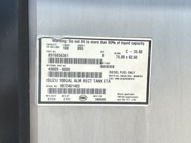 2025 Isuzu FVR 26&apos; Refrigerated Box with 3,300 Lb. Liftgate Homestead FL