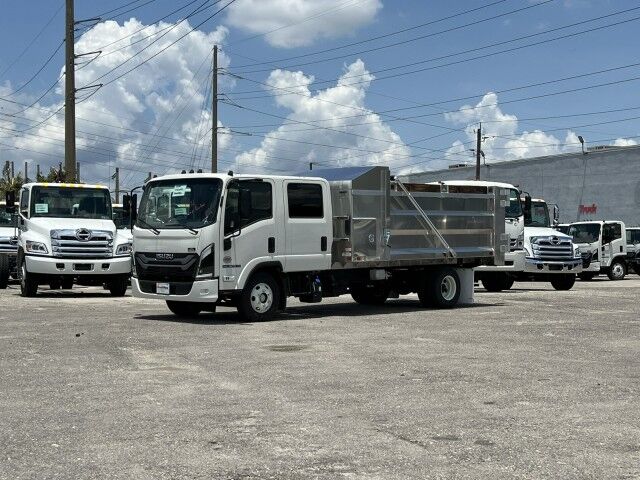 2025 Isuzu NPR-HD Crew Cab DSL 14' Aluminum Landscape Dump Truck Miami FL