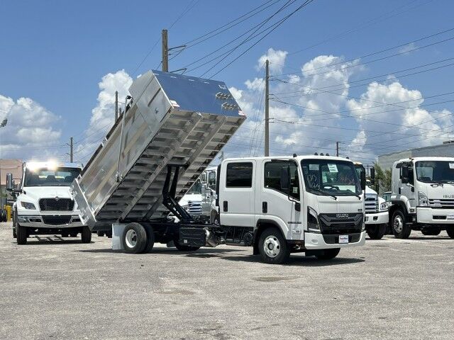 2025 Isuzu NPR-HD Crew Cab DSL 14' Aluminum Landscape Dump Truck