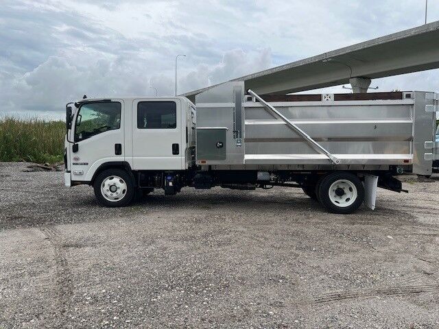 2025 Isuzu NPR-HD Crew Cab DSL 14' BABCO Aluminum Landscape Dump Truck