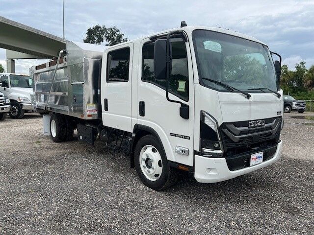 2025 Isuzu NPR-HD Crew Cab DSL 14' BABCO Aluminum Landscape Dump Truck Tampa FL