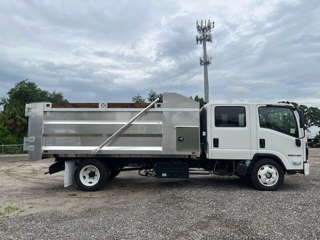 2025 Isuzu NPR-HD Crew Cab DSL 14' BABCO Aluminum Landscape Dump Truck Tampa FL