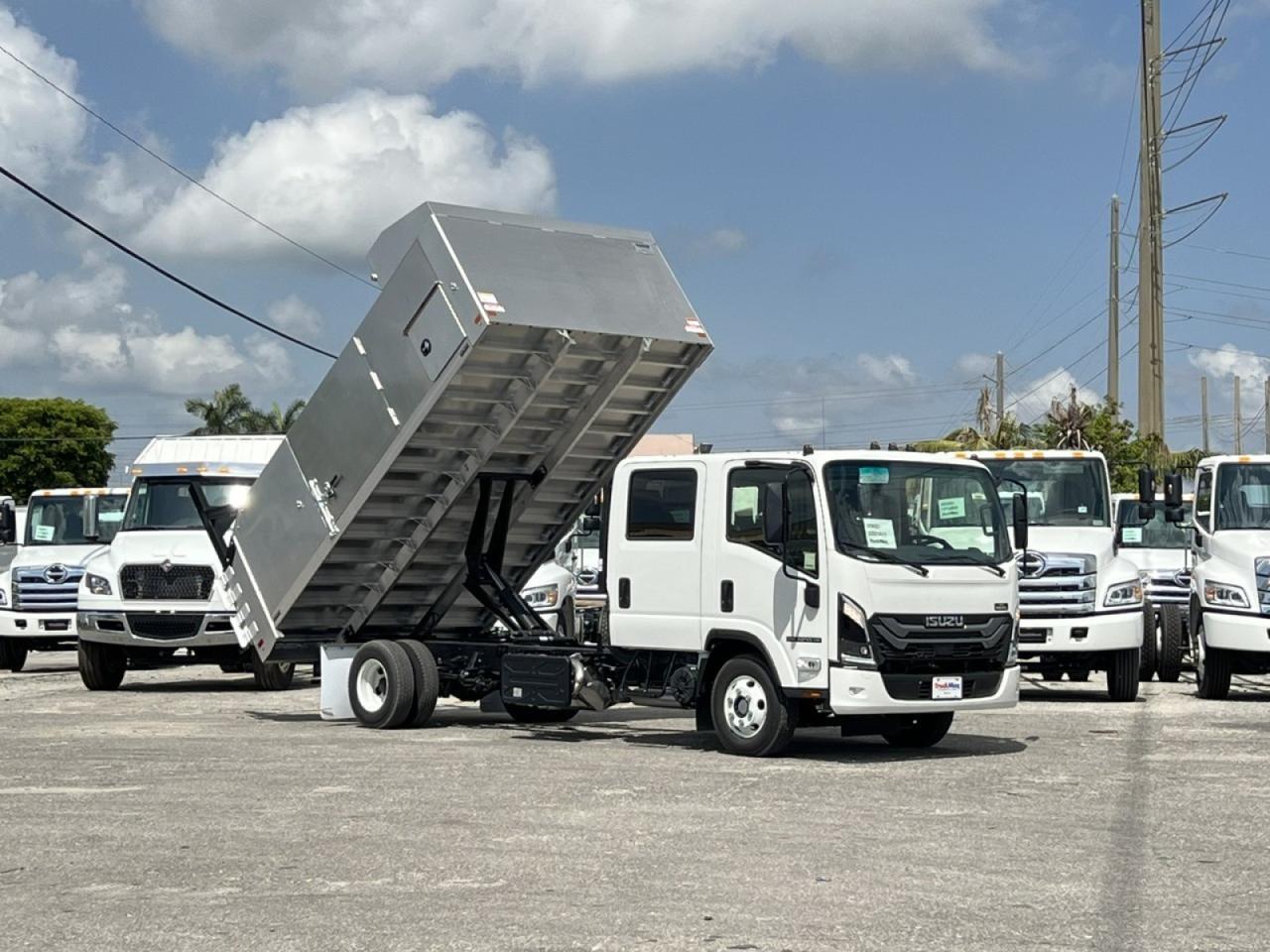 2025 Isuzu NPR-HD Crew Cab DSL 14' BABCO Aluminum Landscape Dump Truck