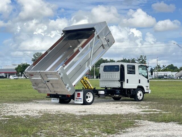 2025 Isuzu NPR-HD Crew Cab GAS 14' Aluminum Landscape Dump Truck