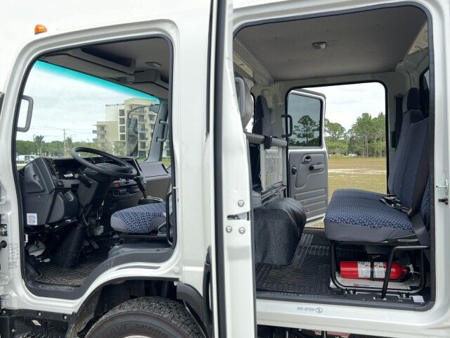 2025 Isuzu NPR-HD Crew Cab GAS 14&apos; BABCO Aluminum Landscape Dump Truck Homestead FL