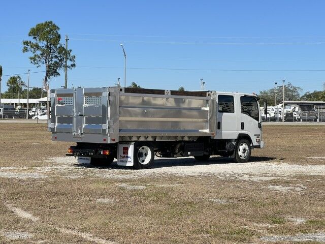 2025 Isuzu NPR-HD Crew Cab GAS 14' BABCO Aluminum Landscape Dump Truck