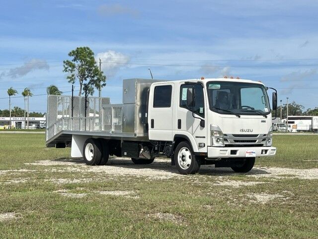 2025 Isuzu NPR-HD Crew cab Aluminum Dovetail Flatbed (Gas) Homestead FL