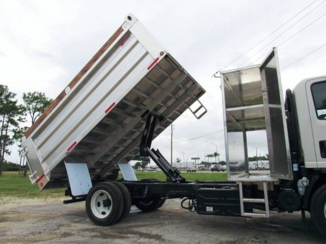2025 Isuzu NPR-XD 13' BABCO Aluminum Landscape Dump Truck with tunnel box Homestead FL