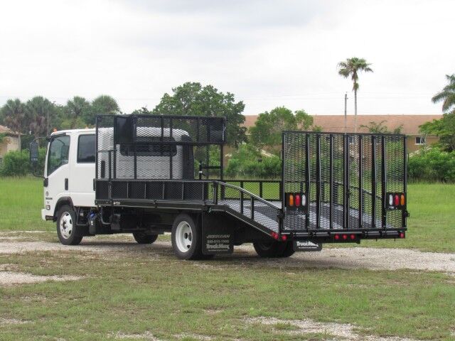 2025 Isuzu NPR-XD Crew Cab 14+5 Steel Landscape Flatbed Dove Tail Homestead FL