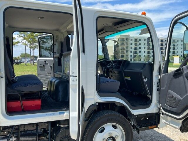2025 Isuzu NPR-XD Crew Cab 14+5 Steel Landscape Flatbed Dove Tail Homestead FL