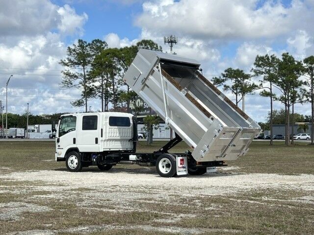 2025 Isuzu NPR-XD Crew Cab DSL 14&apos; BABCO Aluminum Landscape Dump Truck Homestead FL
