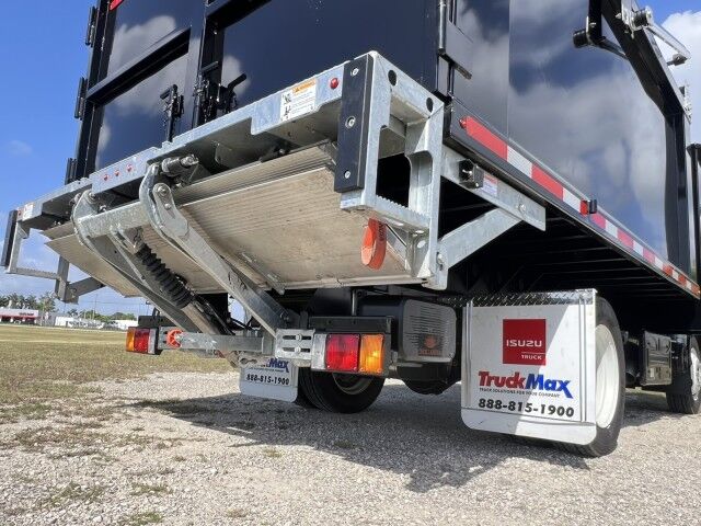 2025 Isuzu NRR 12' BABCO Steel Dump Truck with Tunnel Toolbox and Lift Gate Homestead FL