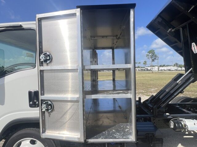 2025 Isuzu NRR 12&apos; BABCO Steel Dump Truck with Tunnel Toolbox and Lift Gate Homestead FL