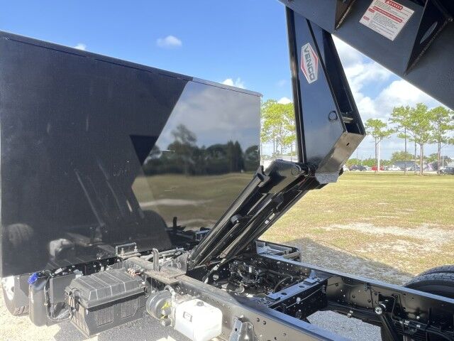 2025 Isuzu NRR 12&apos; BABCO Steel Dump Truck with Tunnel Toolbox and Lift Gate Homestead FL