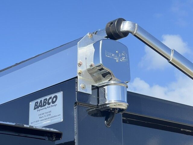 2025 Isuzu NRR 12' BABCO Steel Dump Truck with Tunnel Toolbox and Lift Gate Homestead FL