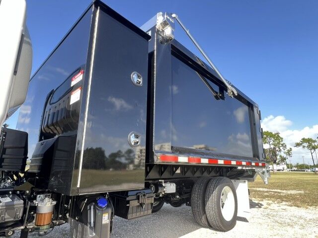 2025 Isuzu NRR 12' BABCO Steel Dump Truck with Tunnel Toolbox and Lift Gate Homestead FL