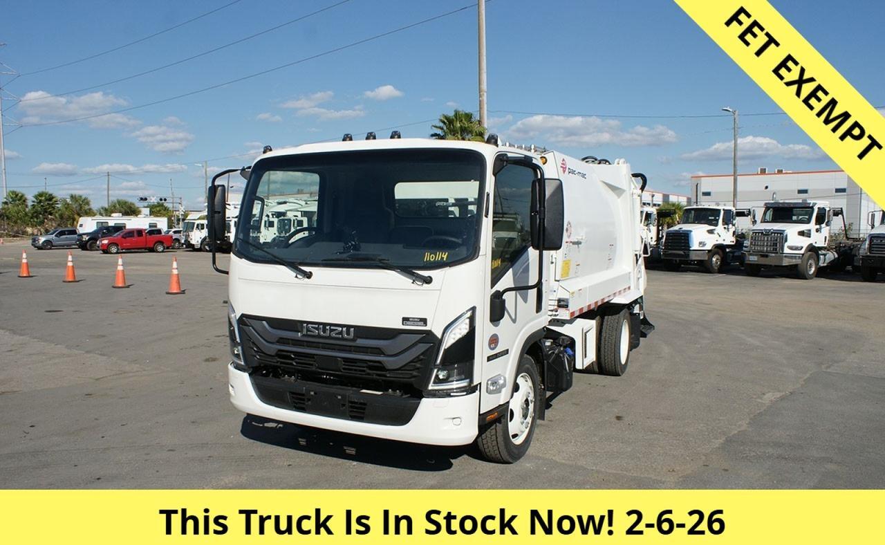 2025 Isuzu NRR 8 Yard Pac-Mac Rear Loader Garbage Truck