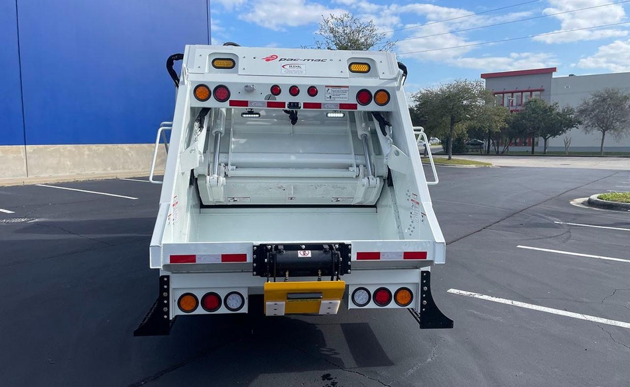 2025 Isuzu NRR 8 Yard Pac Mac Rear Loader Garbage Trucks Tampa FL
