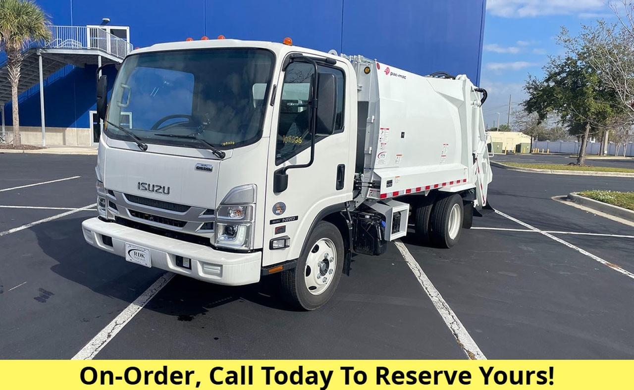 2025 Isuzu NRR 8 Yard Pac Mac Rear Loader Garbage Trucks