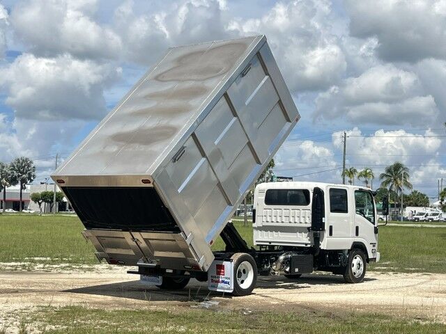 2025 Isuzu NRR Crew Cab 14' BABCO Aluminum Chipper Dump Truck Homestead FL