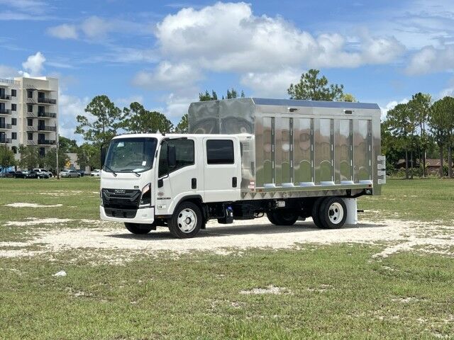 2025 Isuzu NRR Crew Cab DSL 14' BABCO Aluminum Chipper Landscape Dump Truck Homestead FL