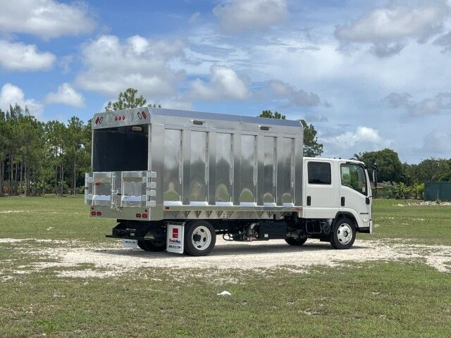 2025 Isuzu NRR Crew Cab DSL 14&apos; BABCO Aluminum Chipper Landscape Dump Truck Homestead FL