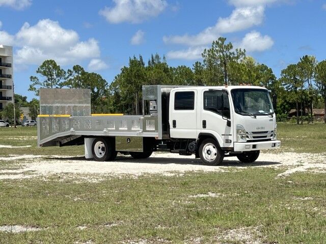2025 Isuzu NRR Crew Cab GAS 14+5 BABCO Aluminum Dovetail Flatbed Truck Miami FL