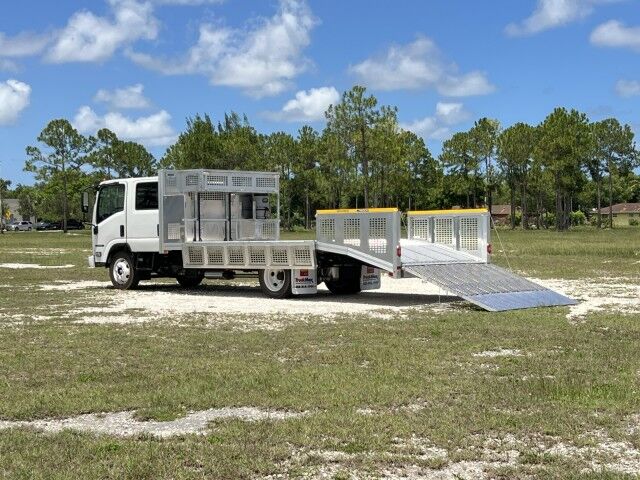 2025 Isuzu NRR Crew Cab GAS 14+5 BABCO Aluminum Dovetail Flatbed Truck