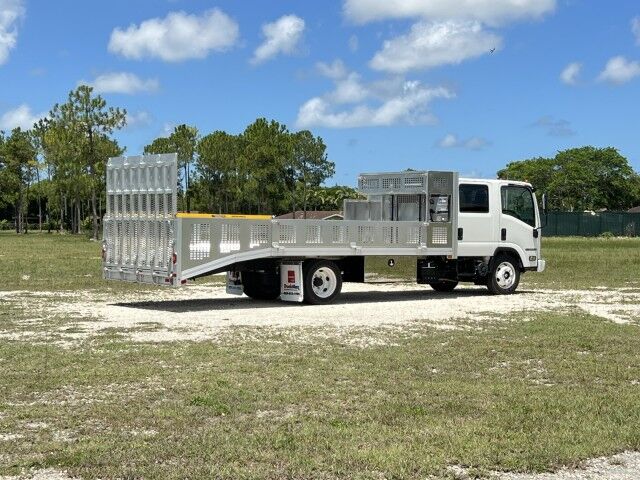 2025 Isuzu NRR Crew Cab GAS 14+5 BABCO Aluminum Dovetail Flatbed Truck Miami FL