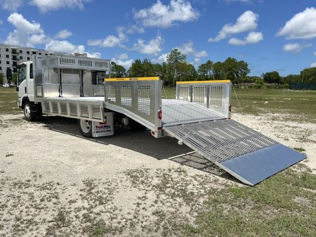 2025 Isuzu NRR Crew Cab GAS 14+5 BABCO Aluminum Dovetail Flatbed Truck Miami FL