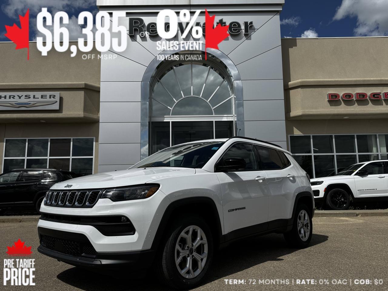 2025 Jeep Compass North 4x4 | 2L Turbo | Pano Sunroof | NAV | Power Liftgate Redwater AB