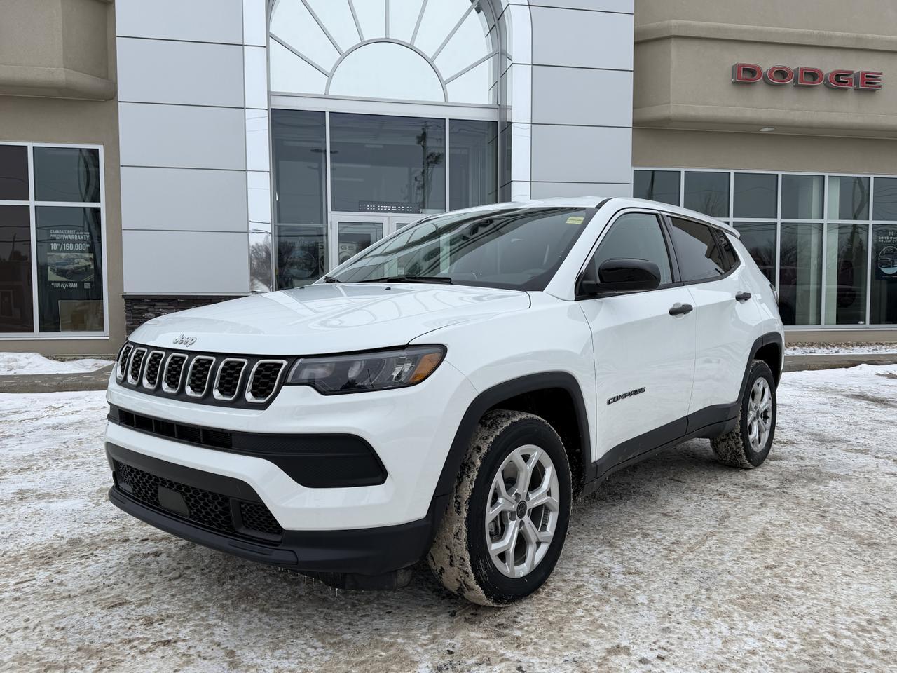 2025 Jeep Compass Sport 4x4 | 2L Turbo | Low KMs | Heated Seats | Rearview Camera | Bluetooth | Towing Capability Redwater AB