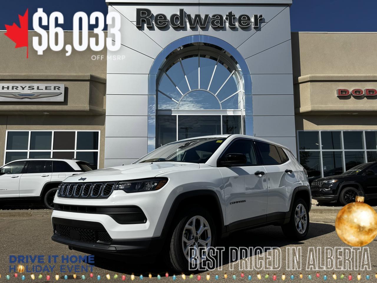 2025 Jeep Compass Sport 4x4 SUV | 2L Turbo | Heated Seats | Backup Camera | AC