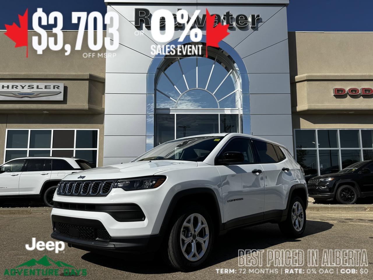 2025 Jeep Compass Sport 4x4 SUV | 2L Turbo | Heated Seats | Backup Camera | AC