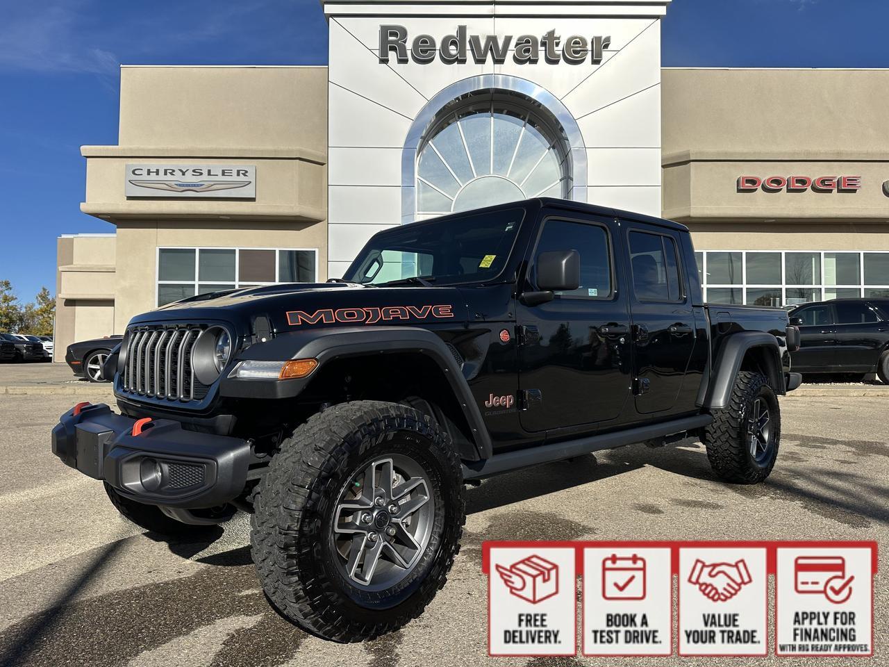 2025 Jeep Gladiator Mojave | FOX Shocks | 4.10 Axle | E-Locker Rear Axle | Leather | Heated Seats | Tow Package
