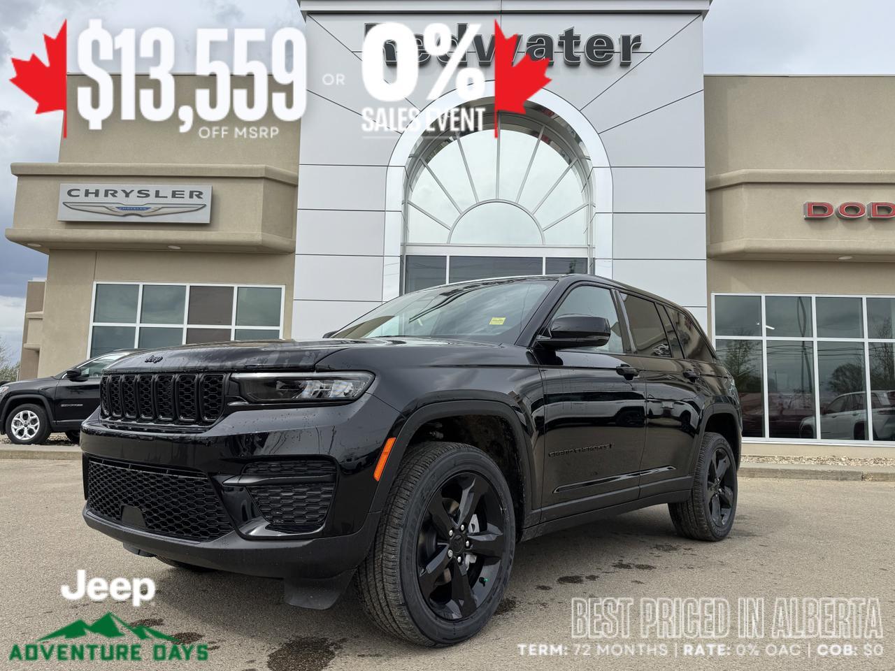 2025 Jeep Grand Cherokee Altitude 4x4 | V6 | Sunroof | Power Liftgate | Tow Package I Heated Seats Redwater AB