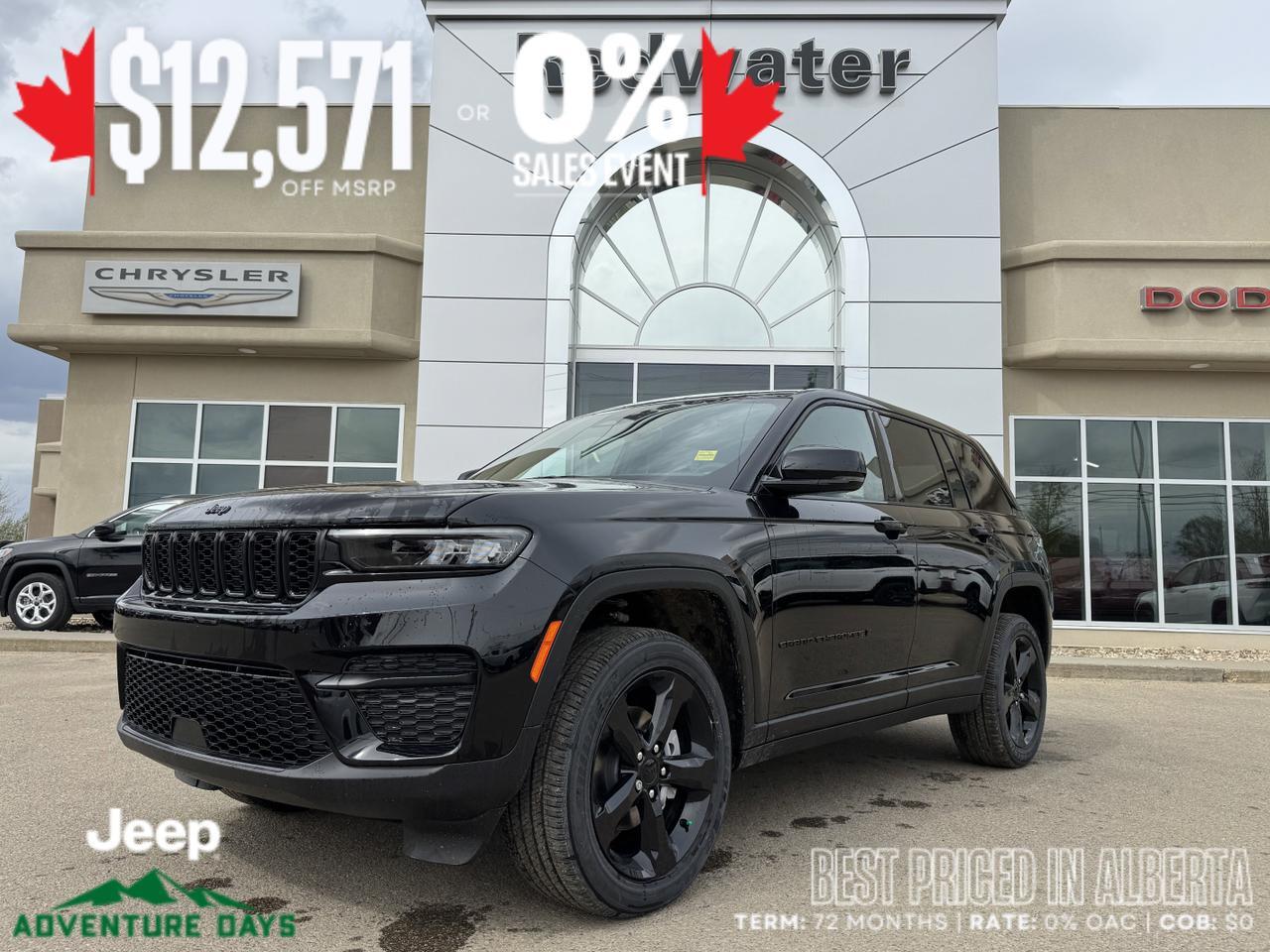 2025 Jeep Grand Cherokee Altitude 4x4 | V6 | Sunroof | Power Liftgate | Tow Package I Heated Seats Redwater AB