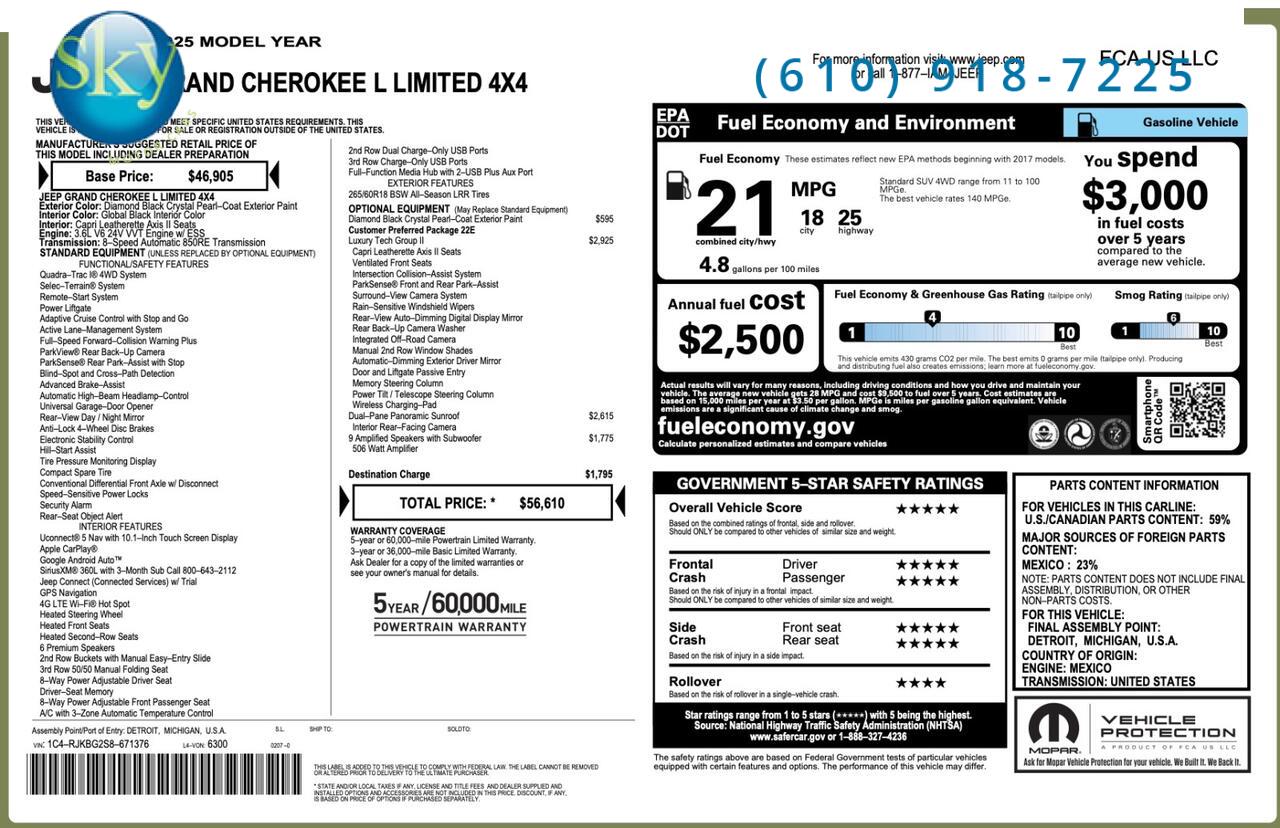 2025 Jeep Grand Cherokee L 4WD Limited West Chester PA