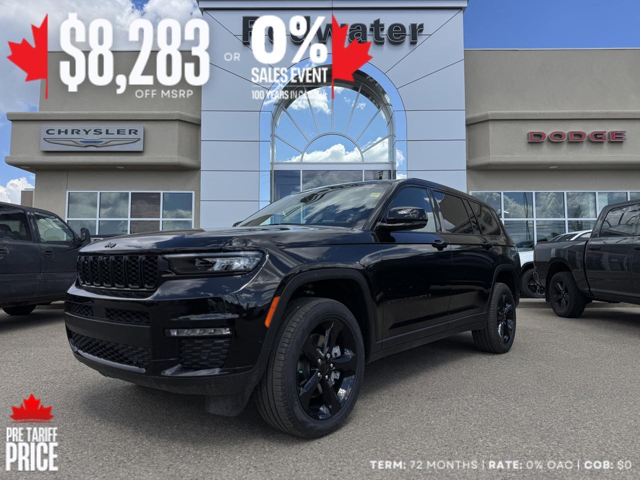 2025 Jeep Grand Cherokee L Limited 4x4 | V6 | Capri Leatherette | Sunroof | Backup Camera